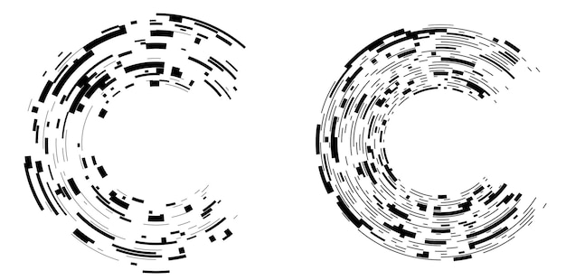 set design elements symbol editable halftone frame dot circle pattern on white background vector illustration eps 10 frame with black random dots round border icon using halftone circle dots text