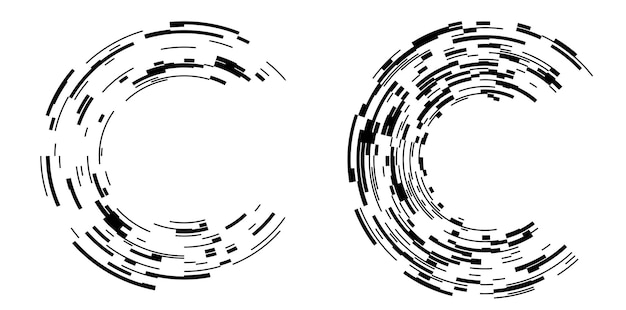 set design elements symbol editable halftone frame dot circle pattern on white background vector illustration eps 10 frame with black random dots round border icon using halftone circle dots text