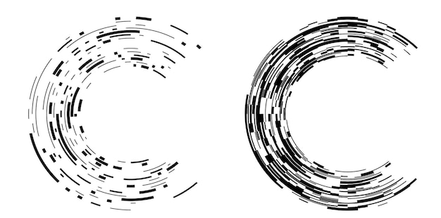 set design elements symbol editable halftone frame dot circle pattern on white background vector illustration eps 10 frame with black random dots round border icon using halftone circle dots text