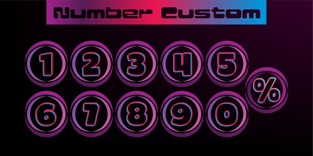 set numbers custom with a variety of the latest models 10