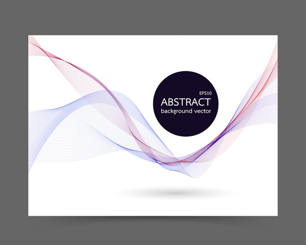 Set of abstract  backgrounds with line waves. .