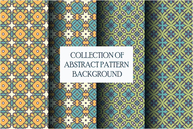 Set of abstract pattern motif  