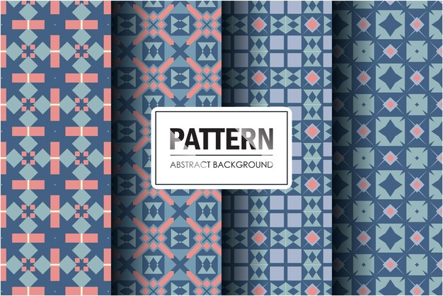 Set of abstract pattern with minimal style