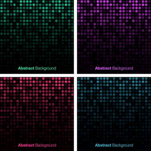 Set of Abstract Technology Backgrounds