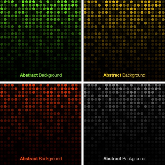 Set of Abstract Technology Backgrounds