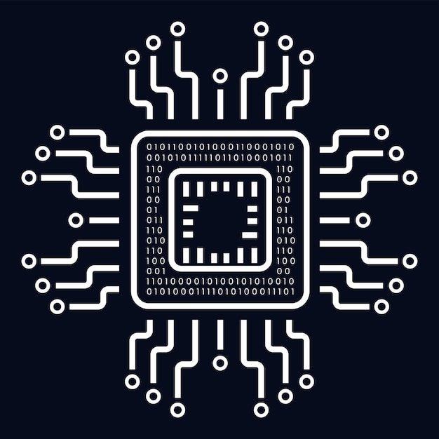 Set of an icons symbols for AI concept vector illustration design an artificial intelligent icon