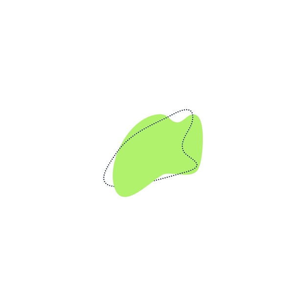 set of blob elements set vector illustration