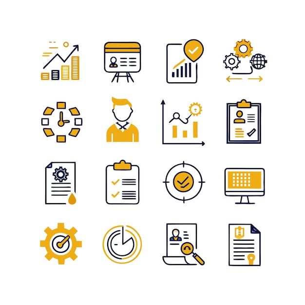 Set of document icons