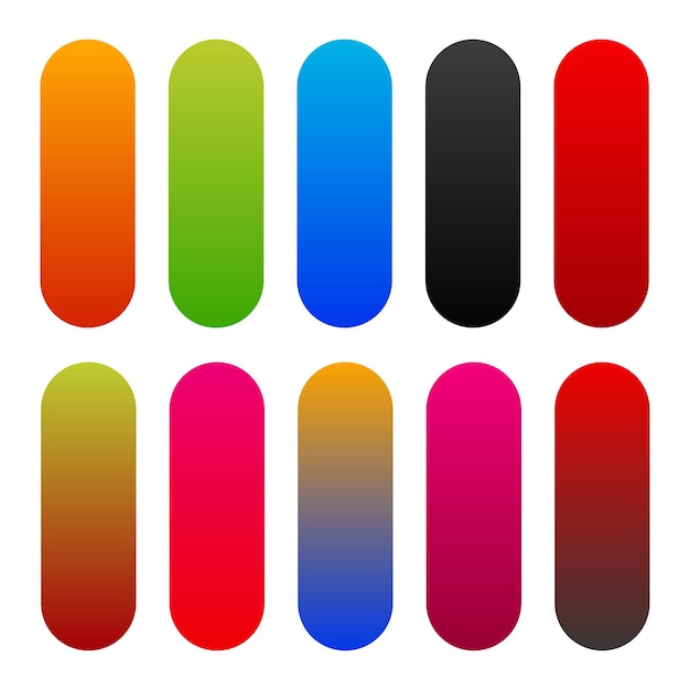 set of multicolor gradients