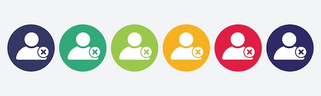 Set of people user icon