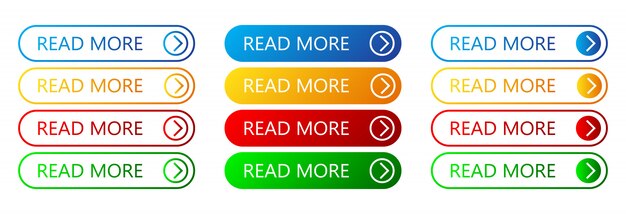 set of read more buttons.  illustration.