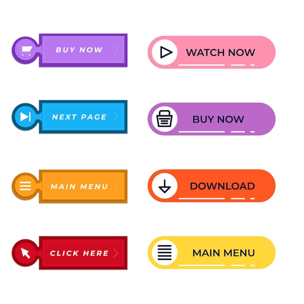 set of read more icons button design colorful read more button pack for website ads ui and proje