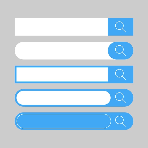 Set of search bars