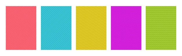 set of simple abstract background with geometric pattern card design with copy space