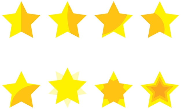 set of star vector illustration