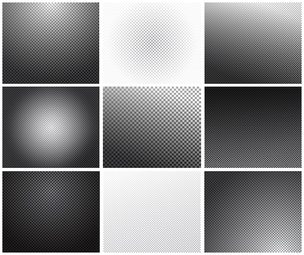 Set of transparency grid