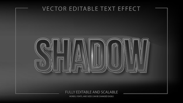 shadow text effect black and white text long shadow effect