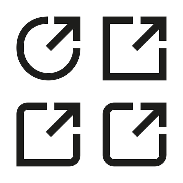 Share icon with square and arrow Vector illustration Stock image