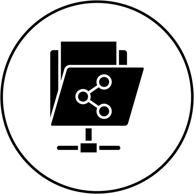 shared folder icon vector image can be used for online marketing