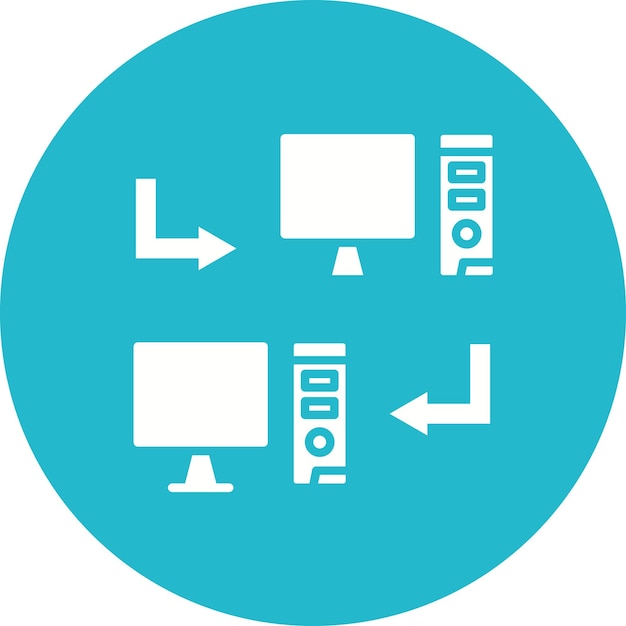 Shared Systems icon vector image Can be used for Networking and Data Sharing