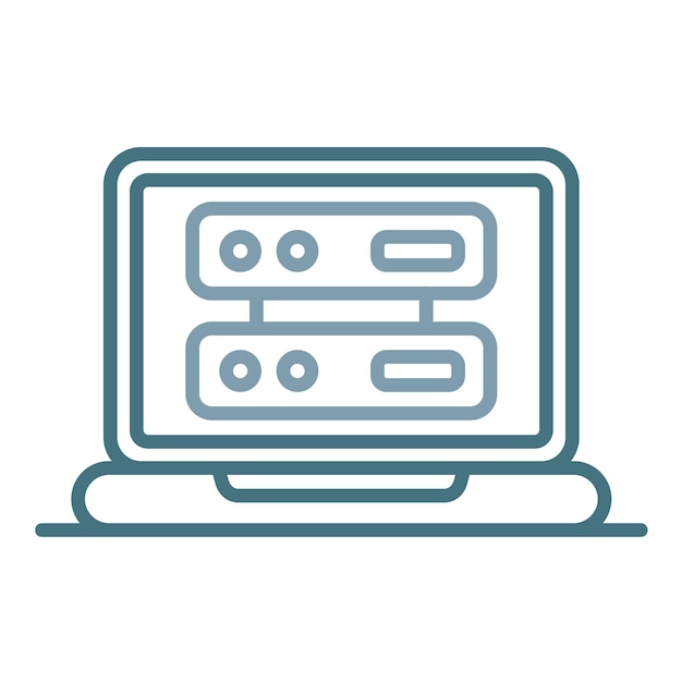 shared web hosting flat illustration