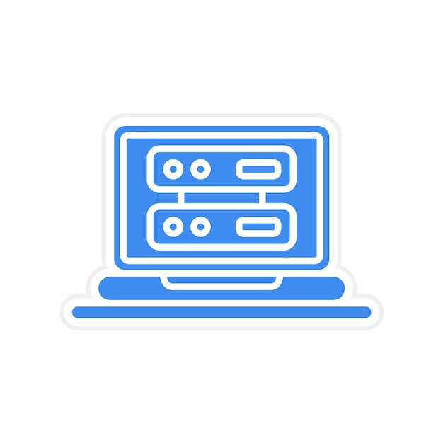 shared web hosting icon vector image can be used for data analytics