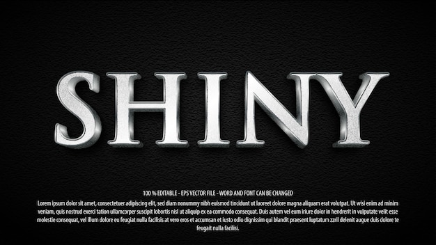 shiny 3d style editable text effect