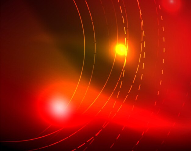 Shiny circles glowing abstract background