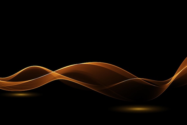 Shiny golden wave design element Abstract background gold glitters wave