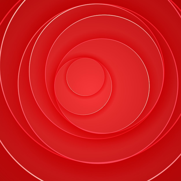 shiny red circles abstract background