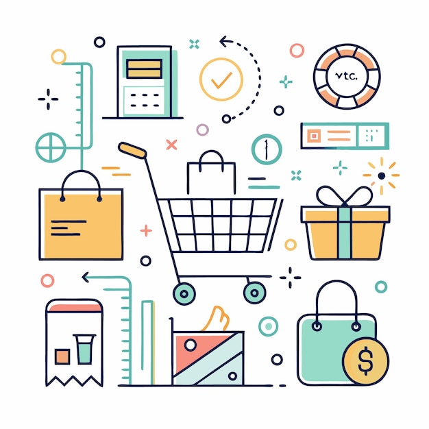 Shop Save Cart Gift Shopping Bag Wallet Online Store Deals Products Discounts Offers