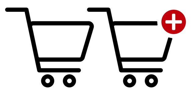Shopping Cart Icon Set Ecommerce Symbols for Add Checkout Remove Buy Speed Arrow and Basket Minimal Line Icons Collection for Web Mobile UI and Online Store Interfaces