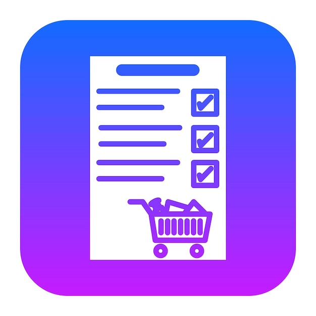 Shopping List Icon