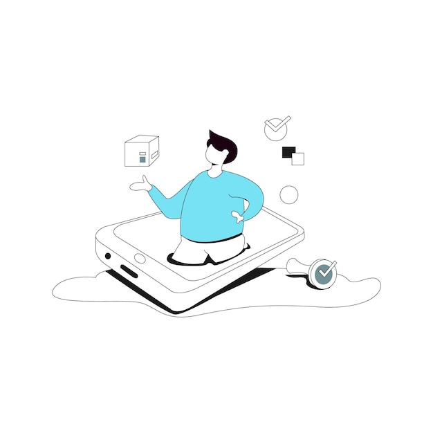 Shopping vector illustration