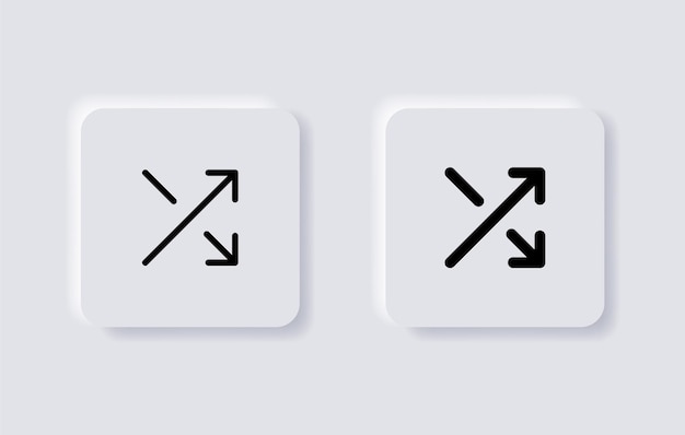 shuffle icon random symbol with two arrow randomize icons website web app ui mobile application icon