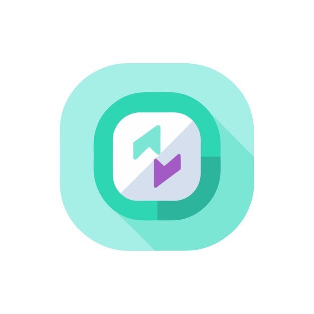 Shuffle interface icon isolated flat vector illustration
