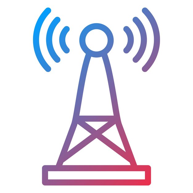 signal tower icon style
