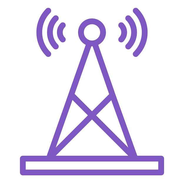 signal tower vector icon design illustration