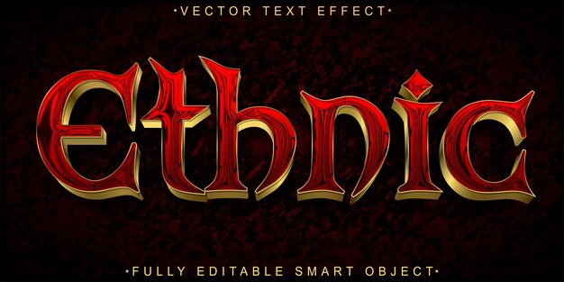 silver ethnic vector fully editable smart object text effect