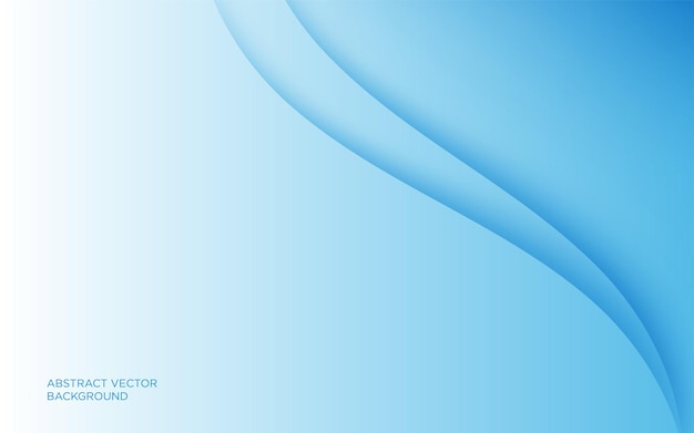 simple and clean blue gradient abstract wave background vector illustration