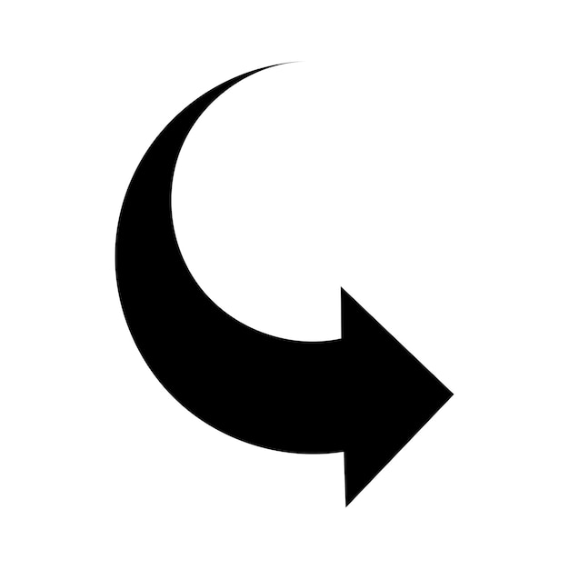 Simple arrow Vector illustration doodle icon isolated on a white background