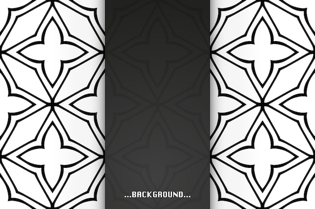 Simple background with ethnic shapes.