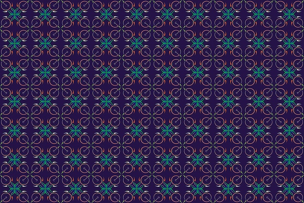 Simple batik motifs combined with bright colors arranged floral patterns
