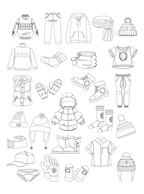 simple design concept of clothing sketch