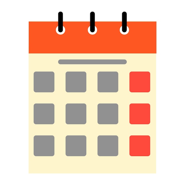 simple design of calendar icon