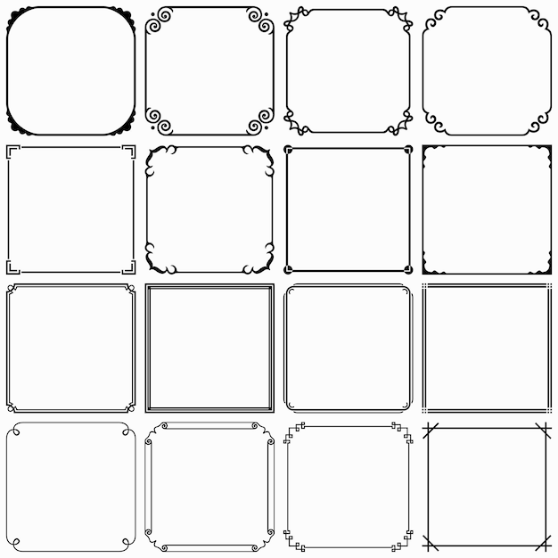 Simple frames (set 7)