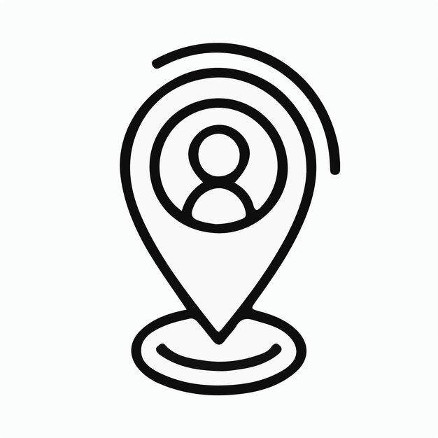 simple location pin icon
