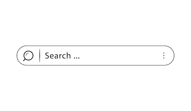 simple search bar web ui design element interface