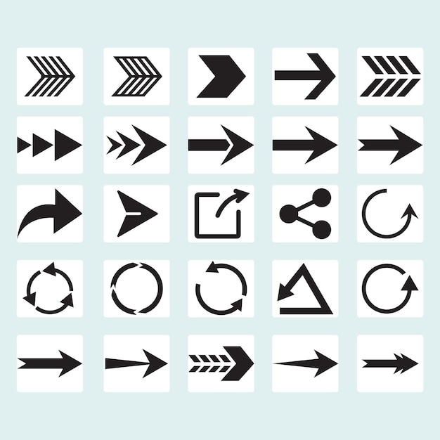 Simple Vector Arrows for Apps