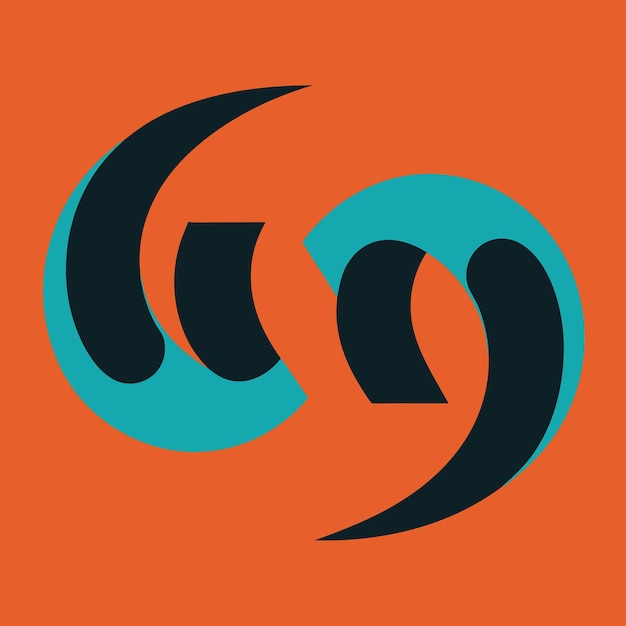simple vector illustration of quotation marks with clean lines and classic typography